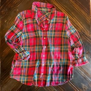 Jcrew mercantile plaid button down